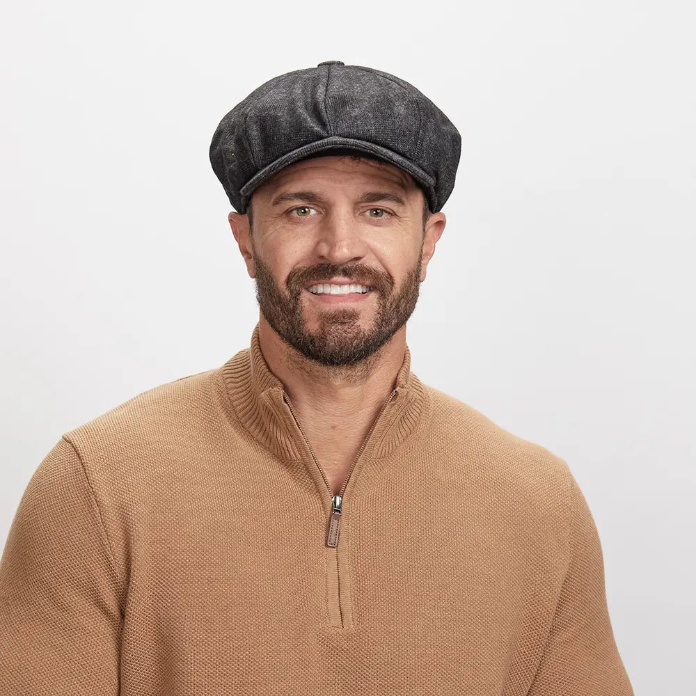 Argo Mens 8 Panel Newsboy Cap